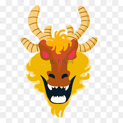 龙头插画装饰图片-龙头插画装饰图片素材免费下载-千库网