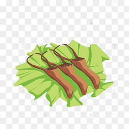 熟食美味鸭舌插画