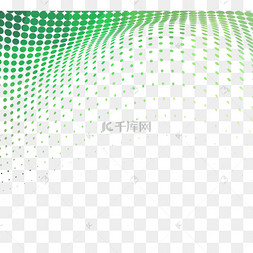 绿色抽象圆点背景与条纹