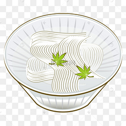 一碗葱油挂面免抠图