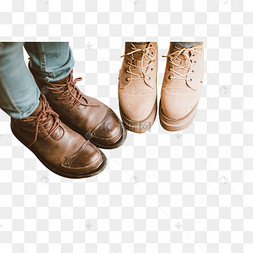 一起的两双鞋