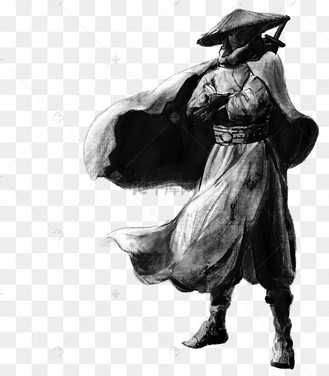 江湖侠客人物中国风古风水墨动图gif