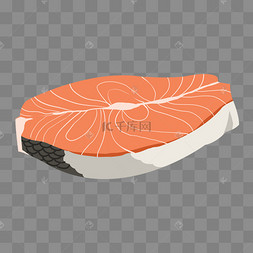 一块新鲜生鱼片插图