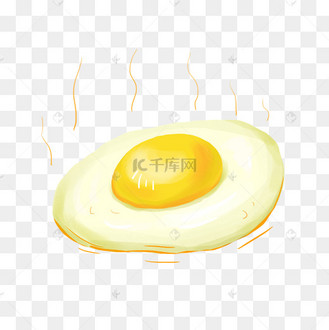 简约手绘煎蛋插画海报免抠元素