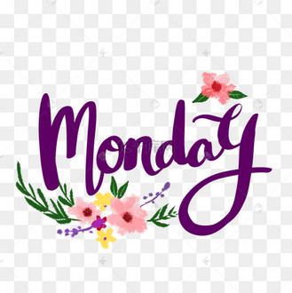 周一monday手写英文创意字