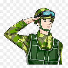 敬礼军人