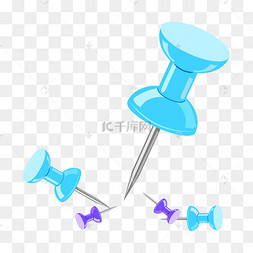 大头钉卡通插画