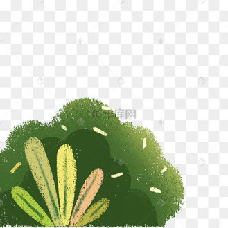 卡通绿色灌木丛下载