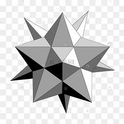 科技感不规则图形立体几何元素免