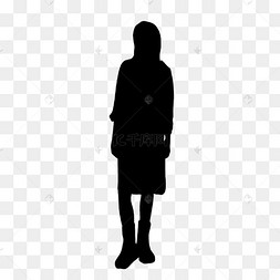 下载 png下载ai神秘女性黑影元素下载 png下载eps做介绍的商人下载