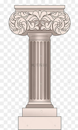 欧式花纹罗马柱