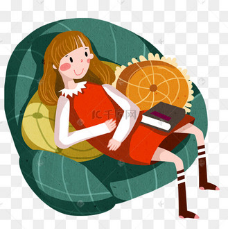 卡通休息人物图片_卡通休息人物设计图片素材大全-千库网