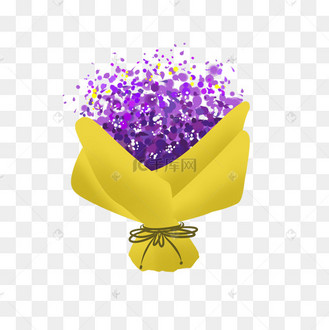 夏天鲜花满天星卡通