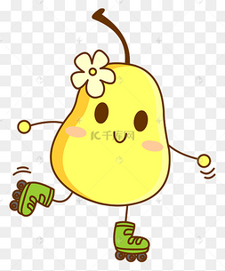 卡通可爱水果人物