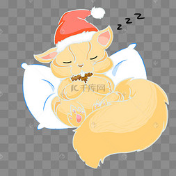 冬眠动物松鼠下载 png下载psd冬眠手绘卡通png下载 png下载psd冬眠