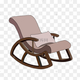 咖色摇摇椅躺椅
