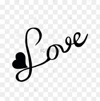 手绘线描黑白英文介词字母元素