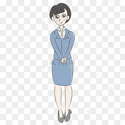 png下载psd卡通手绘职场通用素材下载下载 png下载psd手绘公务员人物