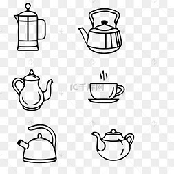 茶具茶道茶具剪影