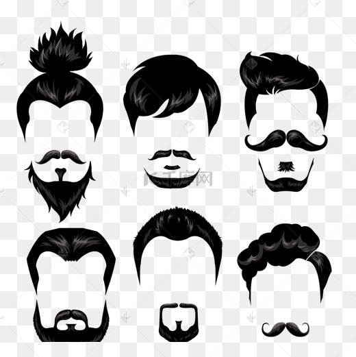 ps男士发型素材