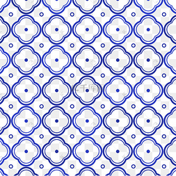 风青花瓷矢量海报边框透明png下载 png下载ai中式花纹青花瓷边框下载
