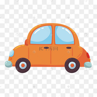 卡通甲壳虫汽车插图