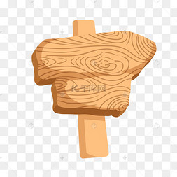 手绘精致木板插画