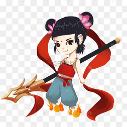 哪吒走路
