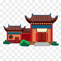 扁平风寺庙