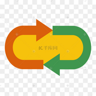 双箭头循环创意小装饰