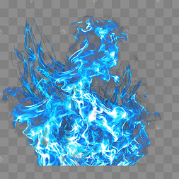 燃烧的拳头蓝色
