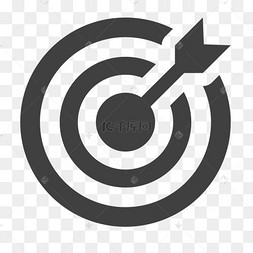 手绘黄色射箭靶心彩色目标靶心标靶箭靶射击3d立体箭头射中箭靶蓝色