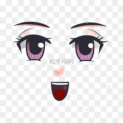 元素时装画元素人物彩妆红唇下载 png下载psd矢量卡通五官表情下载