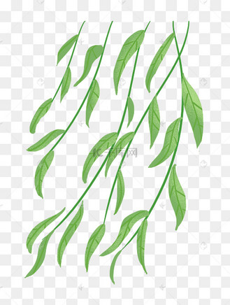 手绘柳条图片_手绘柳条设计图片素材大全-千库网