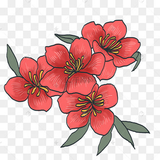 桃花季创意艺术字艺术字设计图片-千库网