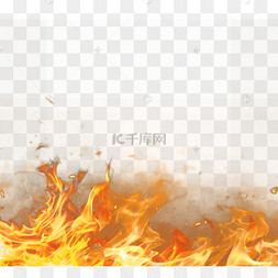 橙色创意逼真的风火图案