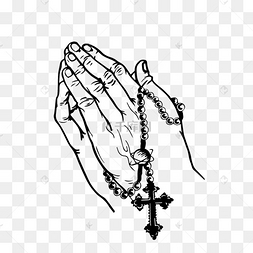 with snap商用十字架双手合十祈祷祷告的手势created with snap商用