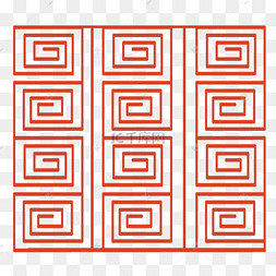 回字形花纹素材