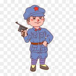 革命军人卡通人物
