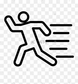 奔跑跑步图标