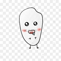 正在流口水的可爱大米粒