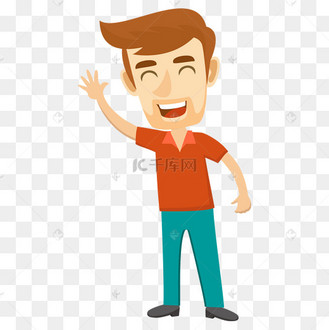 开心的爸爸免抠图