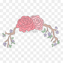 蔷薇花花藤标签