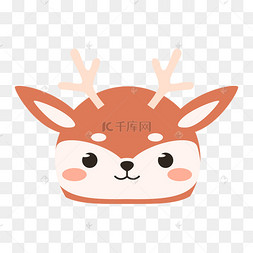 小动物小鹿头