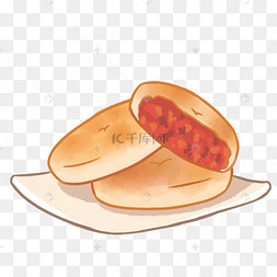 美味云南鲜花饼插画