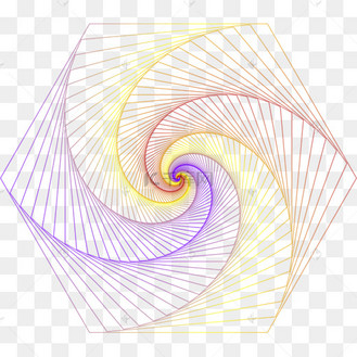 矢量渐变线条几何图案中心对称
