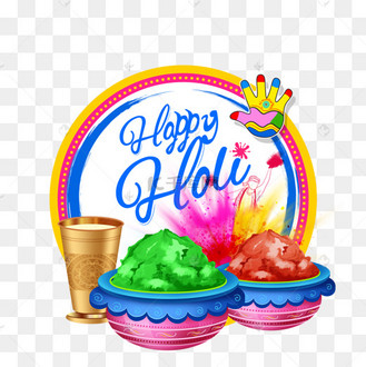 有色粉末洒红节