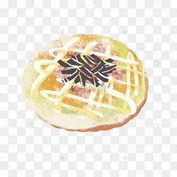 美味的大阪烧插画