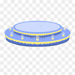 手绘电视舞台插画