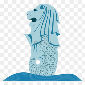 新加坡鱼尾狮像地标